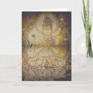 Vintage Boeddha Kaart