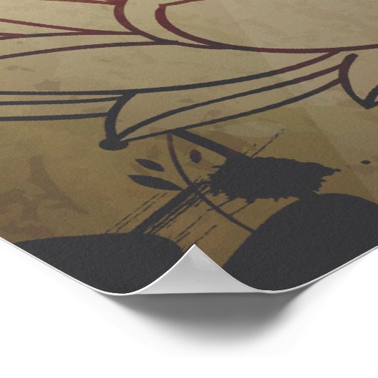 Vintage Boeddha Poster (Hoek)