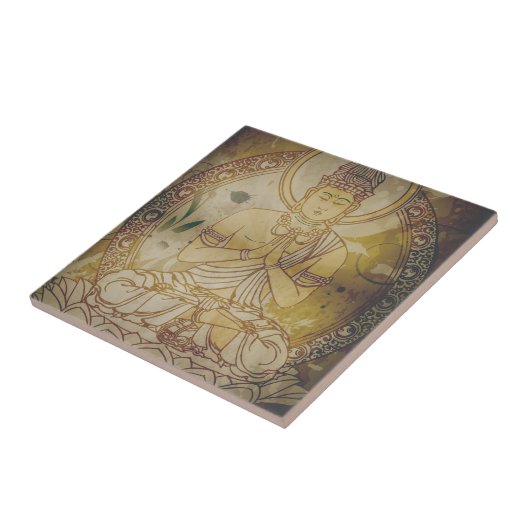 Vintage Boeddha Tegeltje (Zijkant)