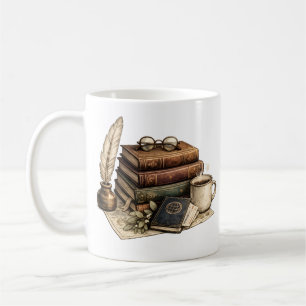 Vintage Boeken & Cozy Leeshoek    Koffiemok