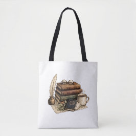 Vintage Boeken & Cozy Leeshoek | Tote Bag