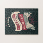 Vintage Boerderij kippen Legpuzzel (Horizontaal)