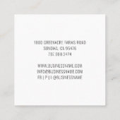 Vintage Boerderij Square Visitekaartje Chicken Ban (Achterkant)