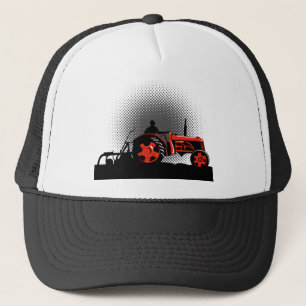 Vintage Boerderij Trekker die aan de zijkant rijdt Trucker Pet