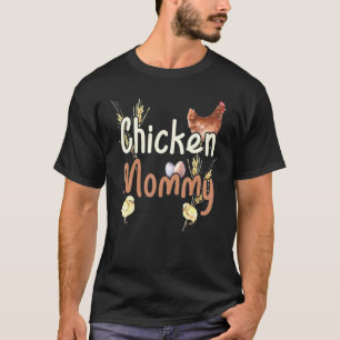 Vintage boerderij waterverf kip mama t-shirt