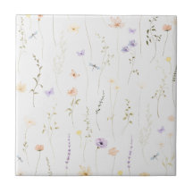 Vintage Boheemien Wildflower Botanisch