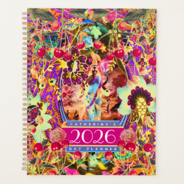 Vintage Boheemse Godin Neon 2026 Dag Planner