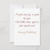 Vintage Boho 1e verjaardag Olifant (Achterkant)