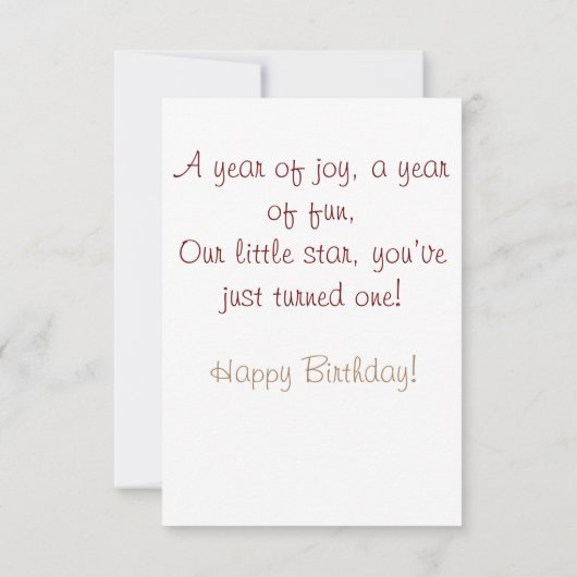 Vintage Boho 1e verjaardag Olifant (Achterkant)