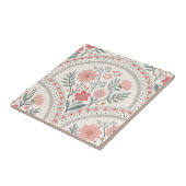 Vintage Boho Bloem Botanisch Tegeltje (Zijkant)