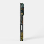 Vintage boho bos kikker iPhone 16 hoesje (Rechterkant)