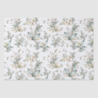 Vintage Boho Botanische Bloemen Vlinders Decoupage Tissuepapier