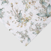Vintage Boho Botanische Bloemen Vlinders Decoupage Tissuepapier (Detail)
