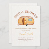 Vintage Boho Camper Bridal Shower Kaart (Voorkant / Achterkant)