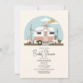 Vintage Boho Camper Vrijgezellenfeest Kaart (Voorkant)