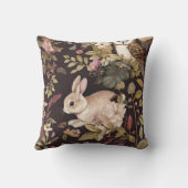 Vintage Boho Chic Bosdieren Herten Uil Konijn Kussen (Achterkant)