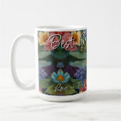 Vintage boho chic pastel bloemendragonfly Oma Koffiemok (Links)