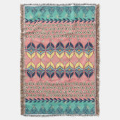 Vintage Boho Daisy Blanket Deken (Voorkant Verticaal)