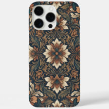 Vintage Boho Damask Bloem Medaillon Patroon iPhon
