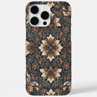 Vintage Boho Damask Bloem Medaillon Patroon iPhon iPhone 16 Pro Max Hoesje