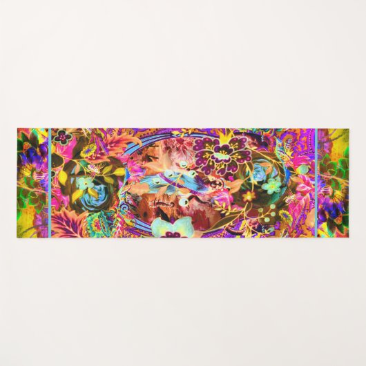 Vintage Boho Goddess Neon Yoga Mat (Voorkant (horizontaal))
