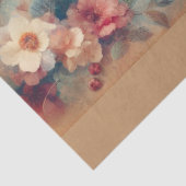 Vintage Boho Hummingbird and Flowers Decoupage Tissuepapier (Detail)