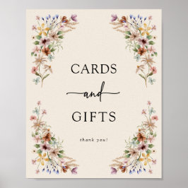 Vintage Boho Kaarten en Cadeaus Bord Poster