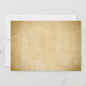 Vintage boho rustieke trouwkaart save the date (Achterkant)