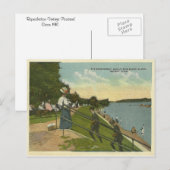 Vintage Bois Blanc in Detroit Michigan Briefkaart (Voorkant / Achterkant)