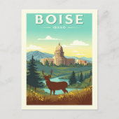 Vintage Boise Idaho Briefkaart (Voorkant)