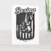 Vintage Boksen Amerikaanse Vlag Retro Kaart (Achterkant)
