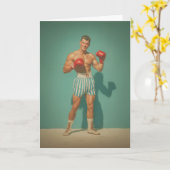 Vintage Bokser in Gestreepte Shorts Kaart (Gele Bloem)