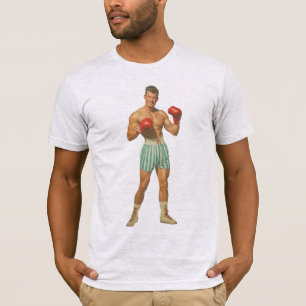 Vintage Bokser in Gestreepte Shorts T-shirt