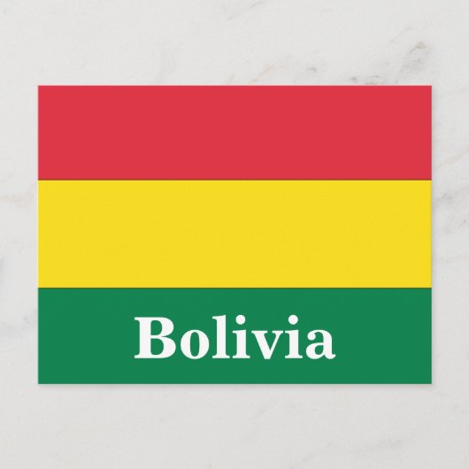Vintage Bolivia Reistoerisme Briefkaart (Voorkant)