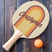 Vintage Boog Retro Strepen met Naam