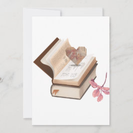 Vintage Book Aesthetic with Heart Map & Botanical Kaart