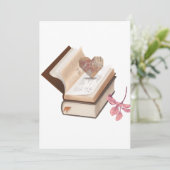  Vintage Book Aesthetic with Heart Map & Botanical Kaart (Staand voorkant)