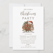 Vintage Book Lover Christmas Kaart (Voorkant)