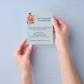 Vintage Book Lover Reading Illustration Flyer (Hand)