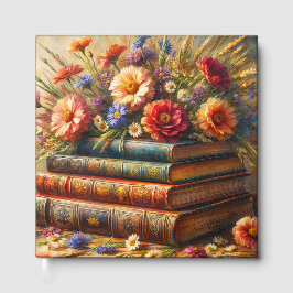 Vintage Books and Wildflowers Art Gastenboek