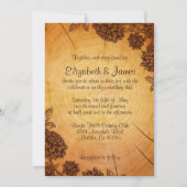 Vintage Boom Ring Wedding Invitations Kaart (Voorkant)