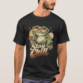 Vintage Bootleg Kikker Retro Blijf Chillen Estheti T-shirt