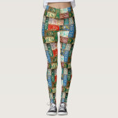 Vintage Bord Collectie Leggings (Voorkant)