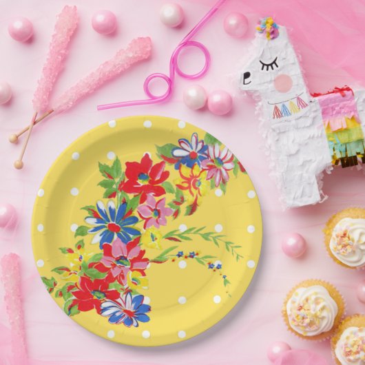 Vintage Bord Floral Paper (Feest)