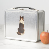 Vintage Border Collie Van achteren Hondenillustrat (In situ)