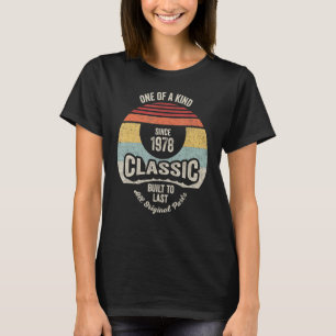 Vintage Born In 1978 44th Birthday 44 Years Ol T-shirt