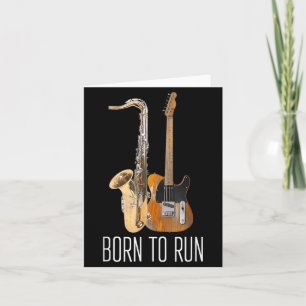 Vintage Born to Run Saxofoon Muziekgitaarversterke Kaart