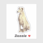 Vintage Borzoi Sticker (Vel)