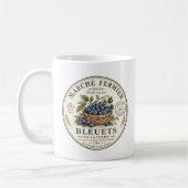 Vintage Bosbessen Label Koffiemok (Links)