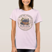 Vintage Bosbessen Label T-shirt (Voorkant)